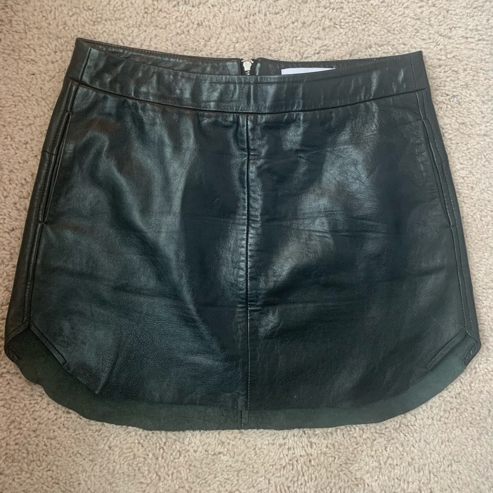 Karina Grimaldi Leather Skirt